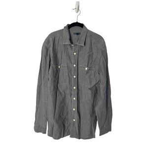 Gap SZ XL grey men’s button down shirt